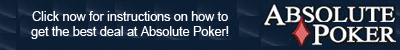 Absolute Poker Bonus Code SNGPLANET